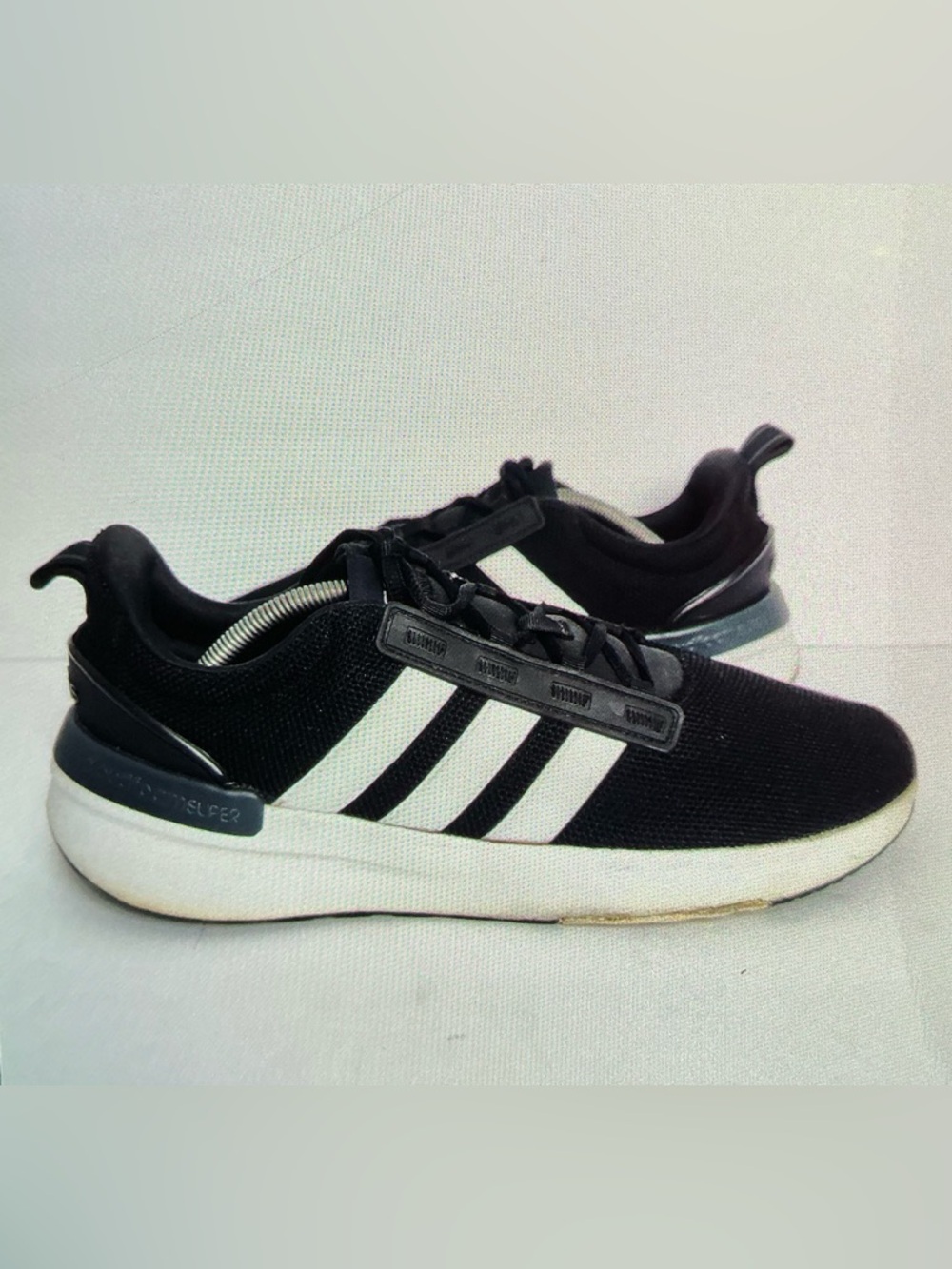 adidas Racer TR21 Men’s Size 12 Black/White Lace Up Running Sneakers GZ8184
